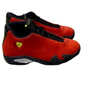 Size 8.5- Nike Air Jordan 14 Retro Ferrari Challenge Red  Men 654459-670
